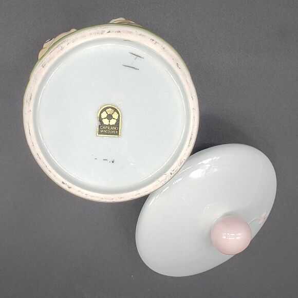 Norcrest Japan Powder Blue 3D Teddy Bear Balloons Mugs & Lidded Trinket Jar Set - Picture 16 of 16